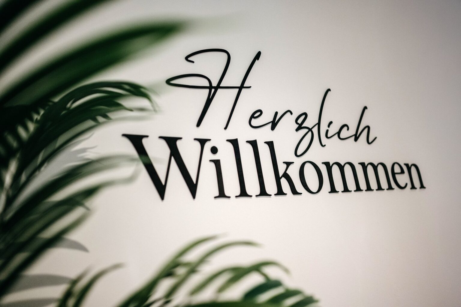 Herzlich empfangen im Eingangsbereich
